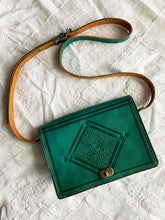 Load image into Gallery viewer, Moroccan Stamped Leather Crossbody Bag