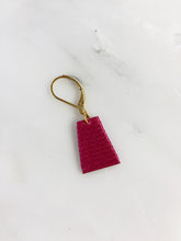 Load image into Gallery viewer, Mat Earrings- Magenta