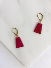 Load image into Gallery viewer, Mat Earrings- Magenta