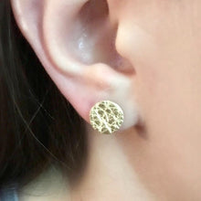 Load image into Gallery viewer, Leather Stud Earrings