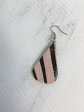 Load image into Gallery viewer, Capoeira Leather Earrings Zebra Print