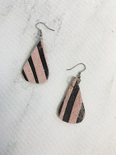 Load image into Gallery viewer, Capoeira Leather Earrings Zebra Print