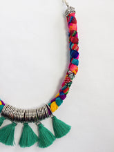 Load image into Gallery viewer, Aguayo Textile Tassel Necklace