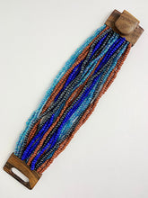 Load image into Gallery viewer, Bolenat Beaded Cuff Bracelet Thin