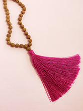 Load image into Gallery viewer, Rudraksha Seed Tassel Necklace