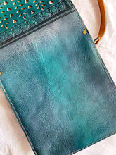 Load image into Gallery viewer, Moroccan Cutout Leather Crossbody Bag
