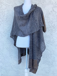 Vegan Silk and Mohair Poncho | Multiple Colors