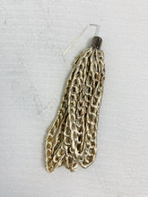 Load image into Gallery viewer, Vegan Silk Chain Link Tassel Earrings
