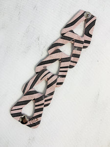 Gigi Leather Cuff Bracelet Zebra Print