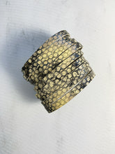 Load image into Gallery viewer, Zoe Leather Cuff Bracelet Snake Skin Print