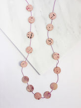 Load image into Gallery viewer, Nora Leather Disco Necklace
