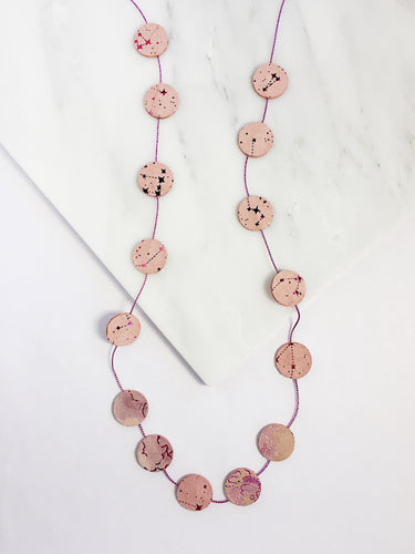 Nora Leather Disco Necklace