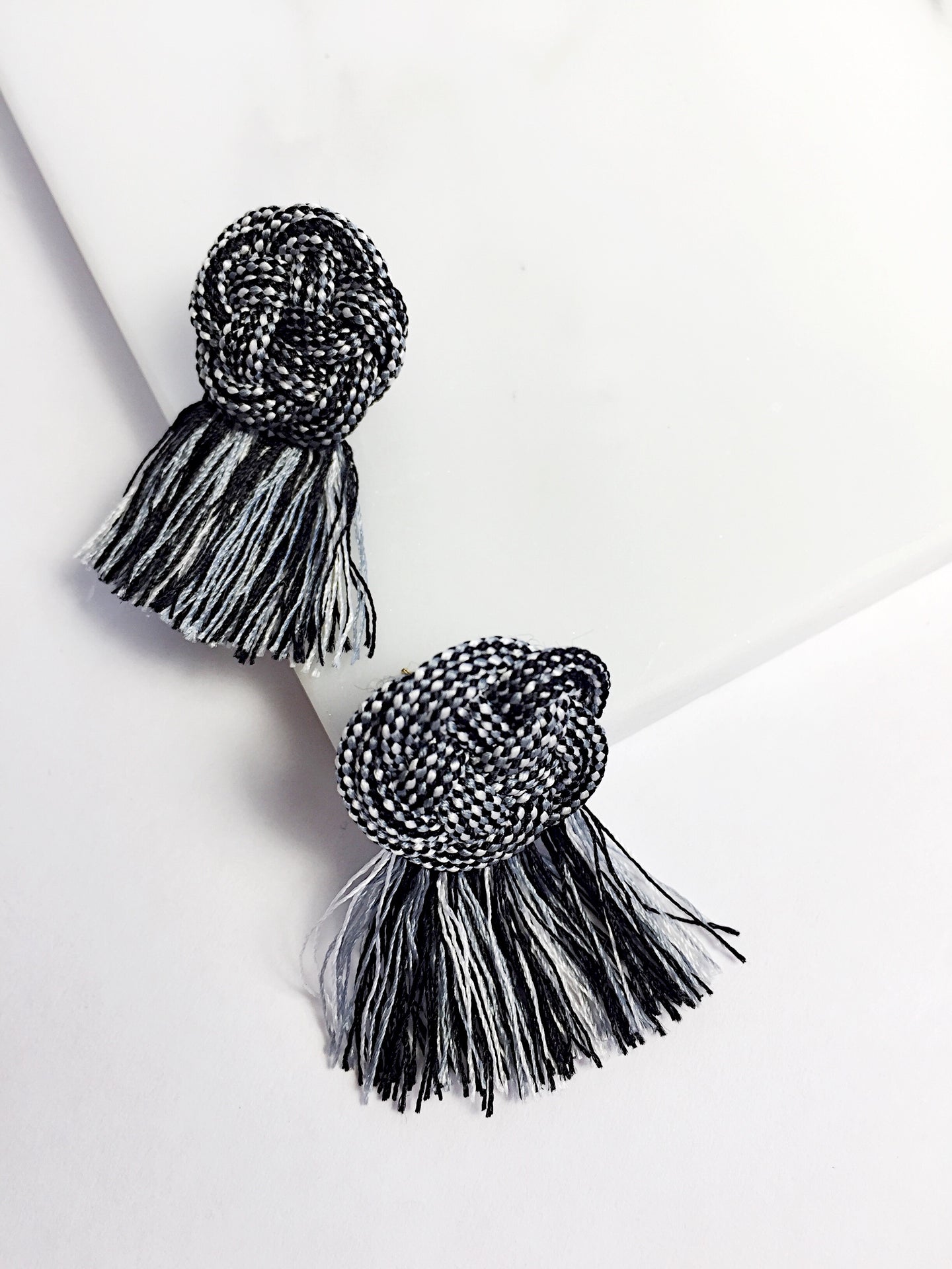 Ume Knot Earrings with Tassel