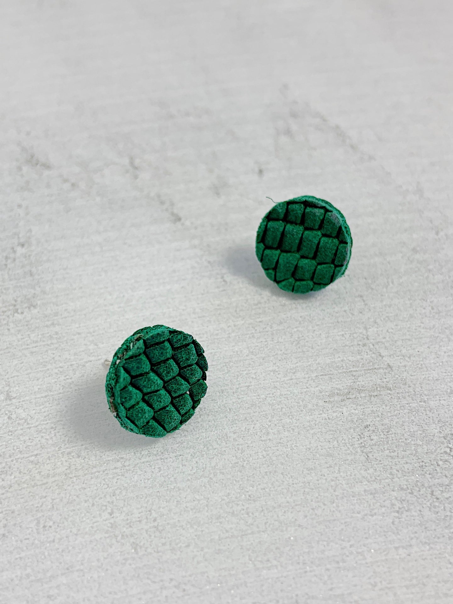 Leather Stud Earrings